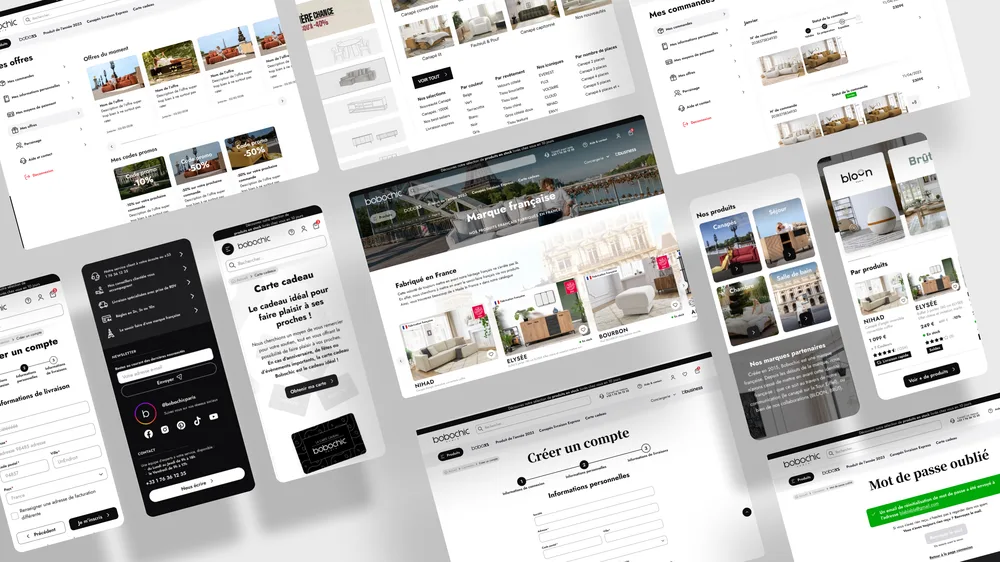 Aperçu du site e-commerce Bobochic