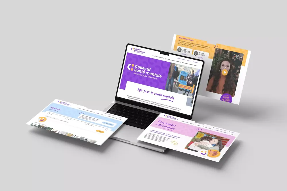 Aperçu du site Collectif Santé Mentale